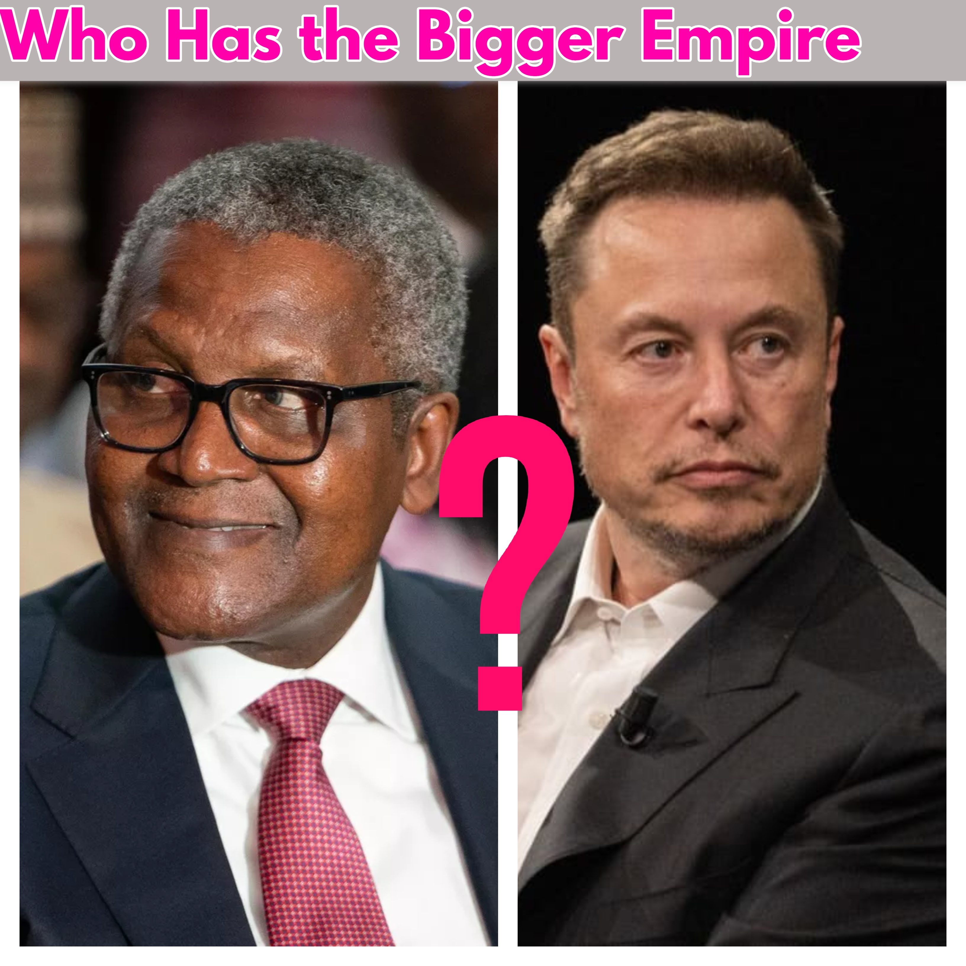 Aliko Dangote vs Elon Musk comparison for AfrorizeTV blog